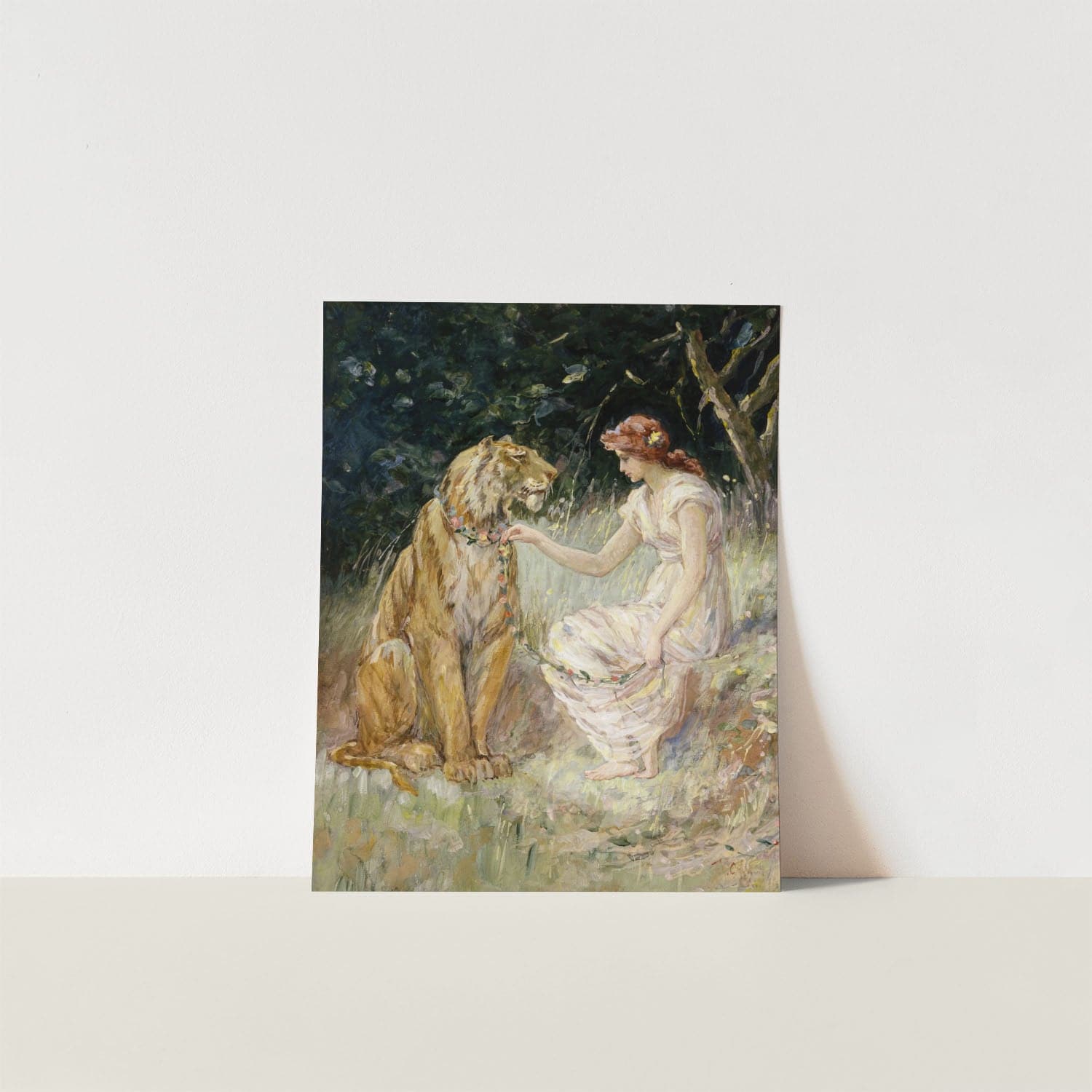 lady and the lion
