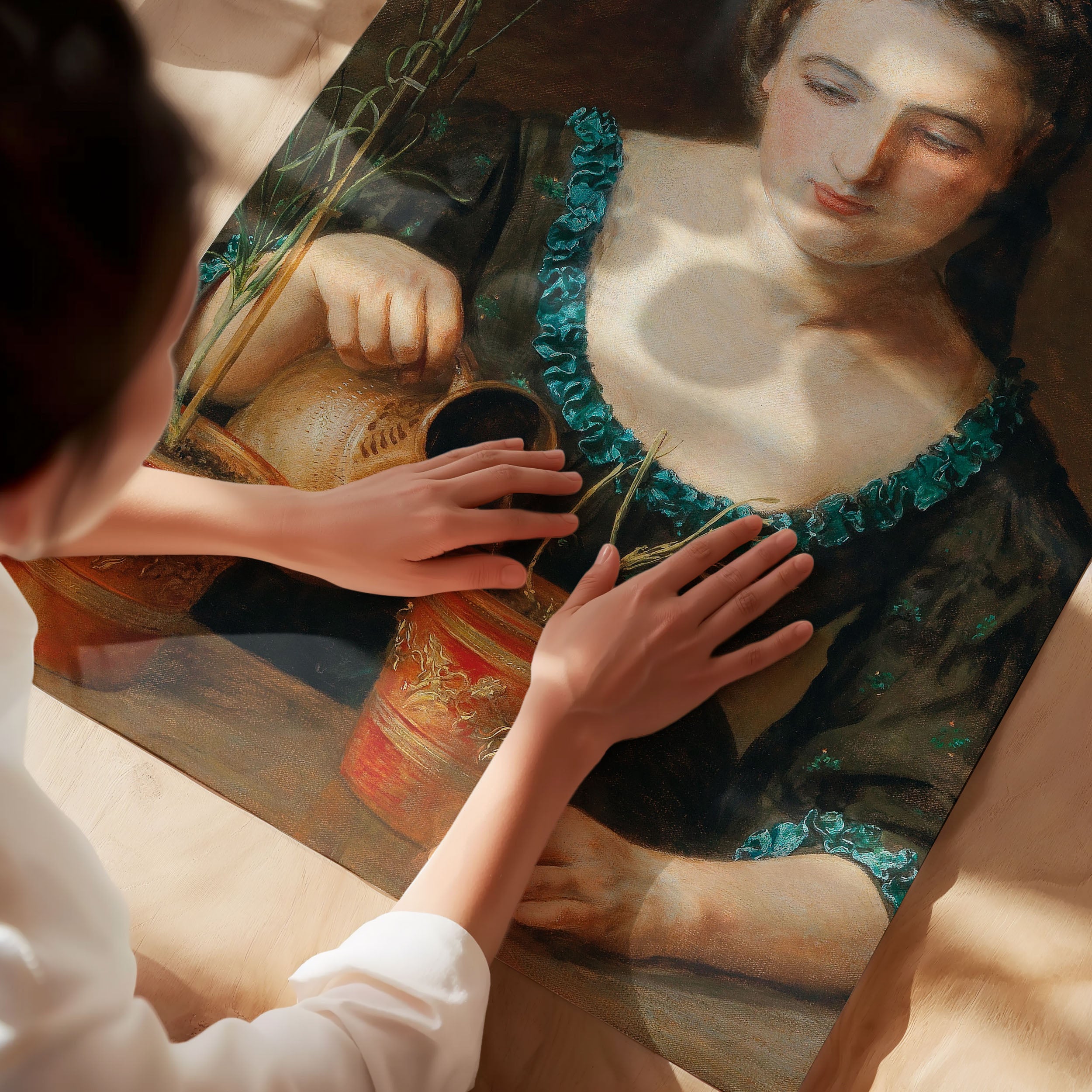 girl with carnation