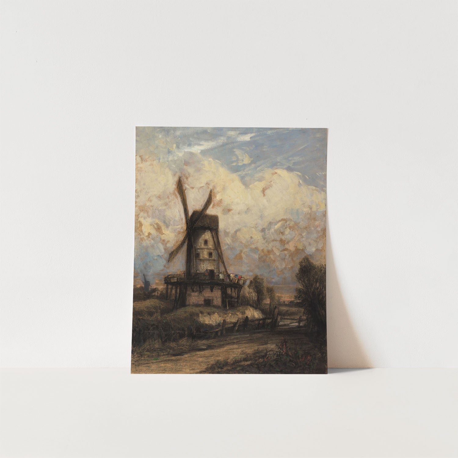 windmill against the sky