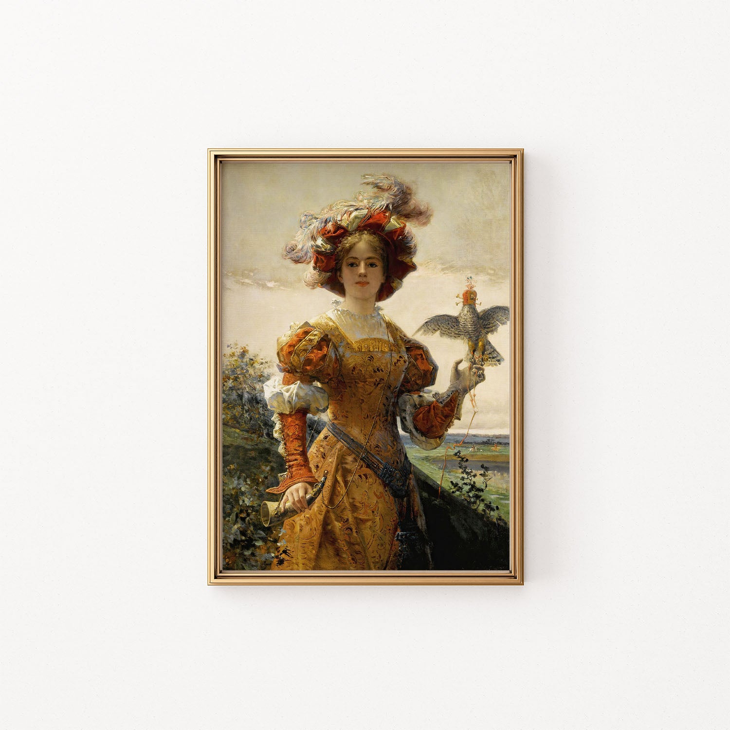 lady with falcon