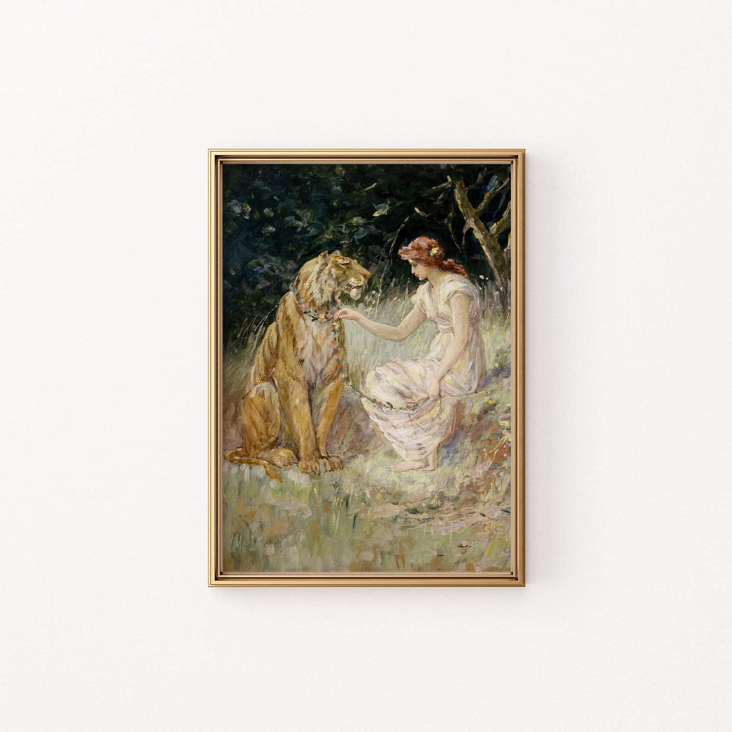lady and the lion
