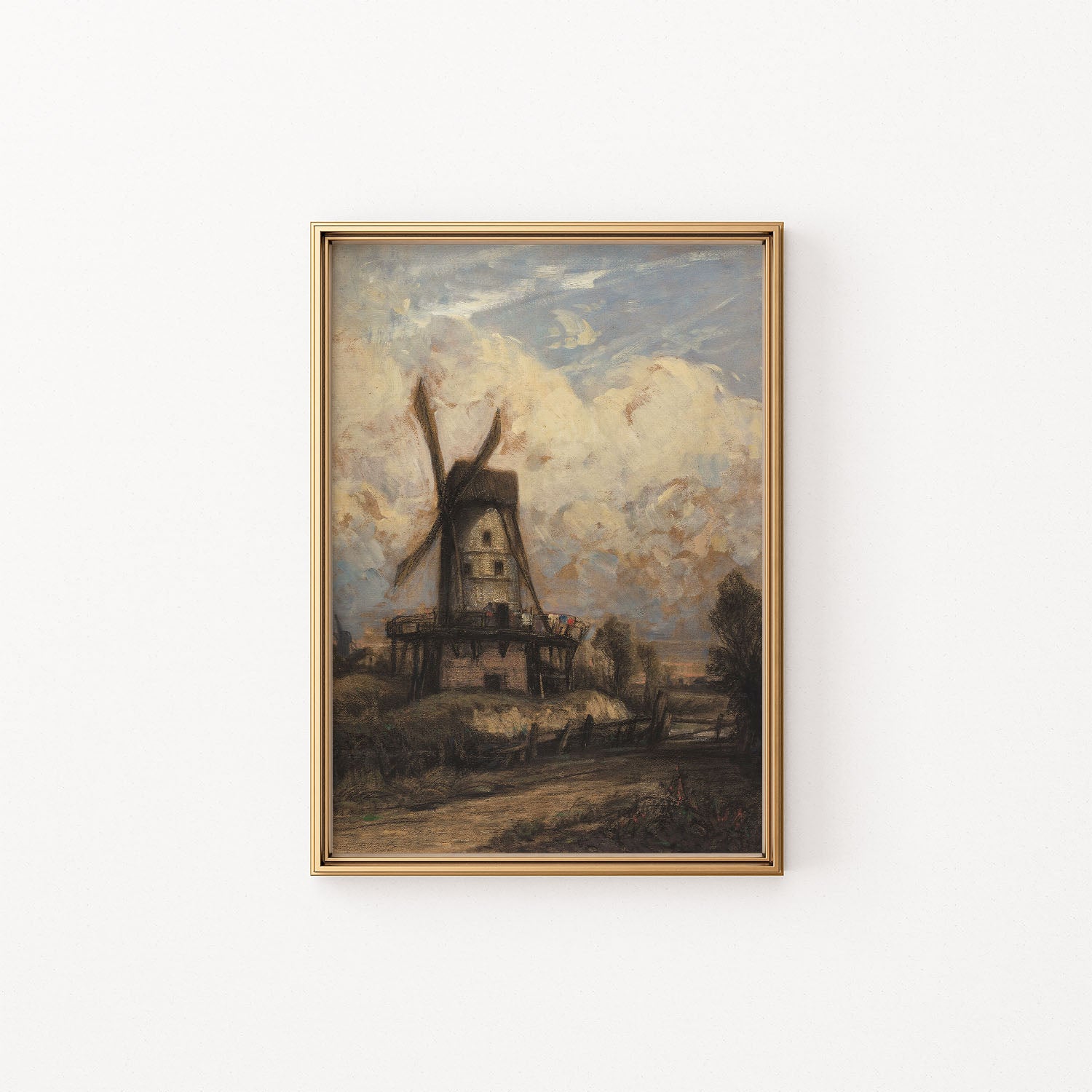 windmill against the sky