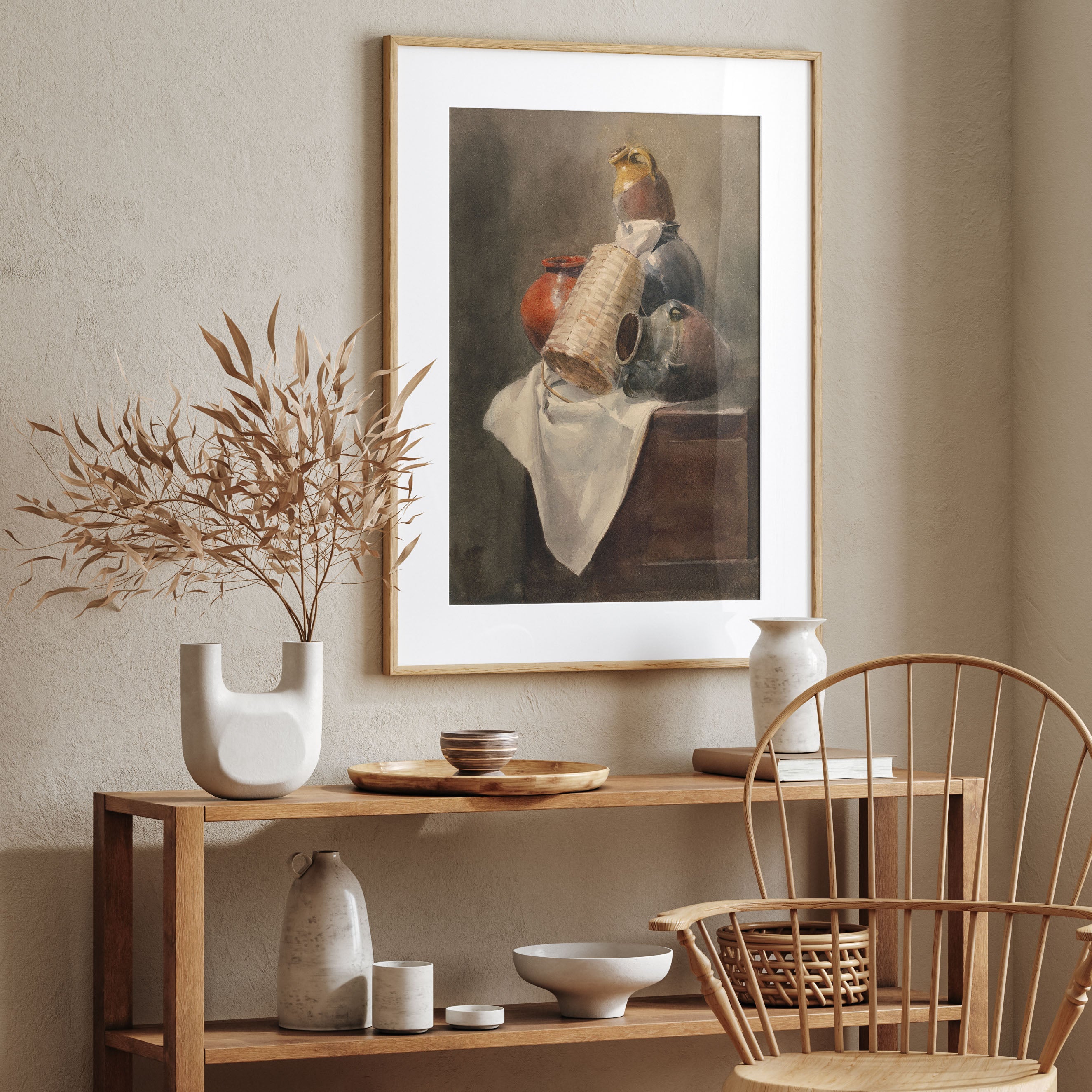 red vase
