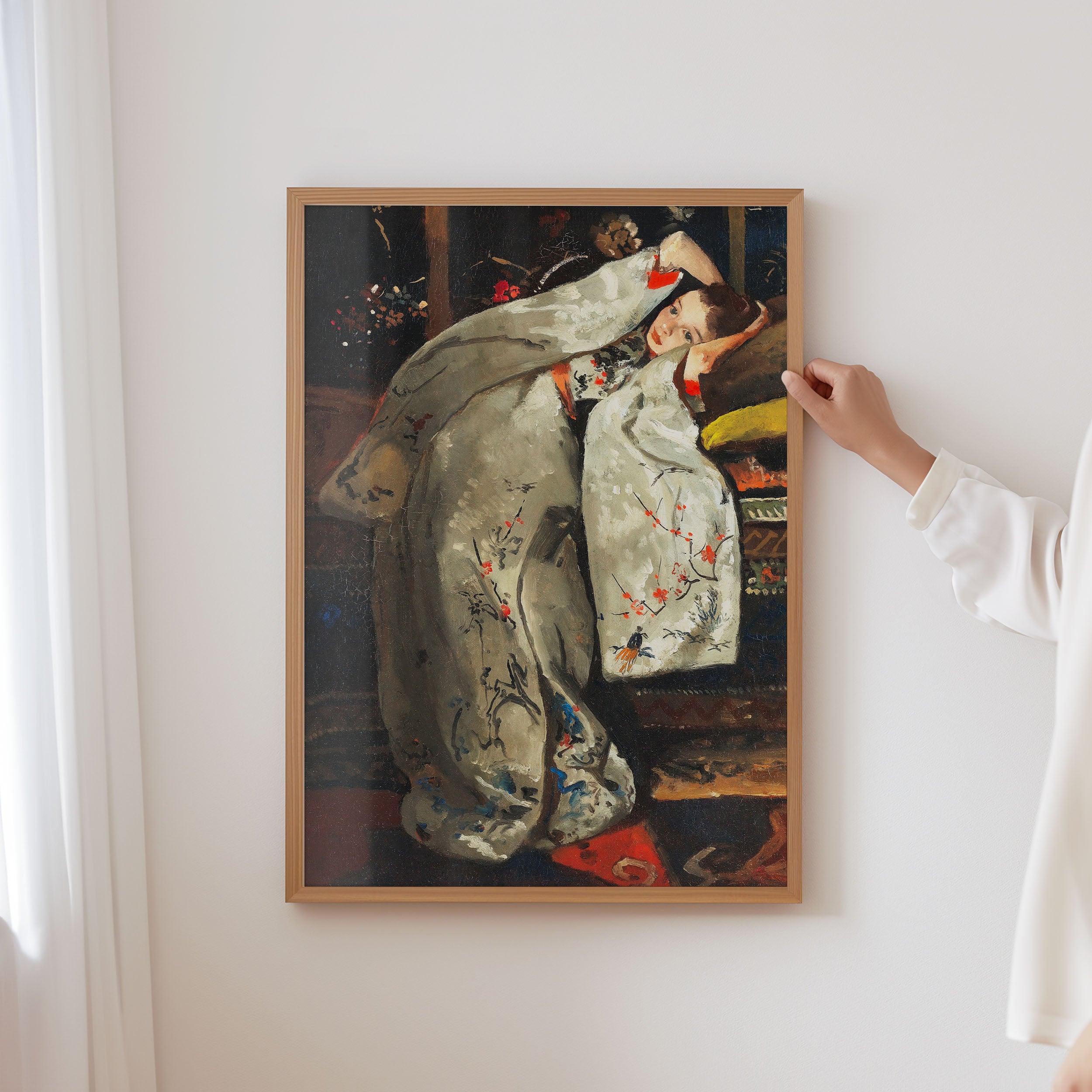 girl in white kimono