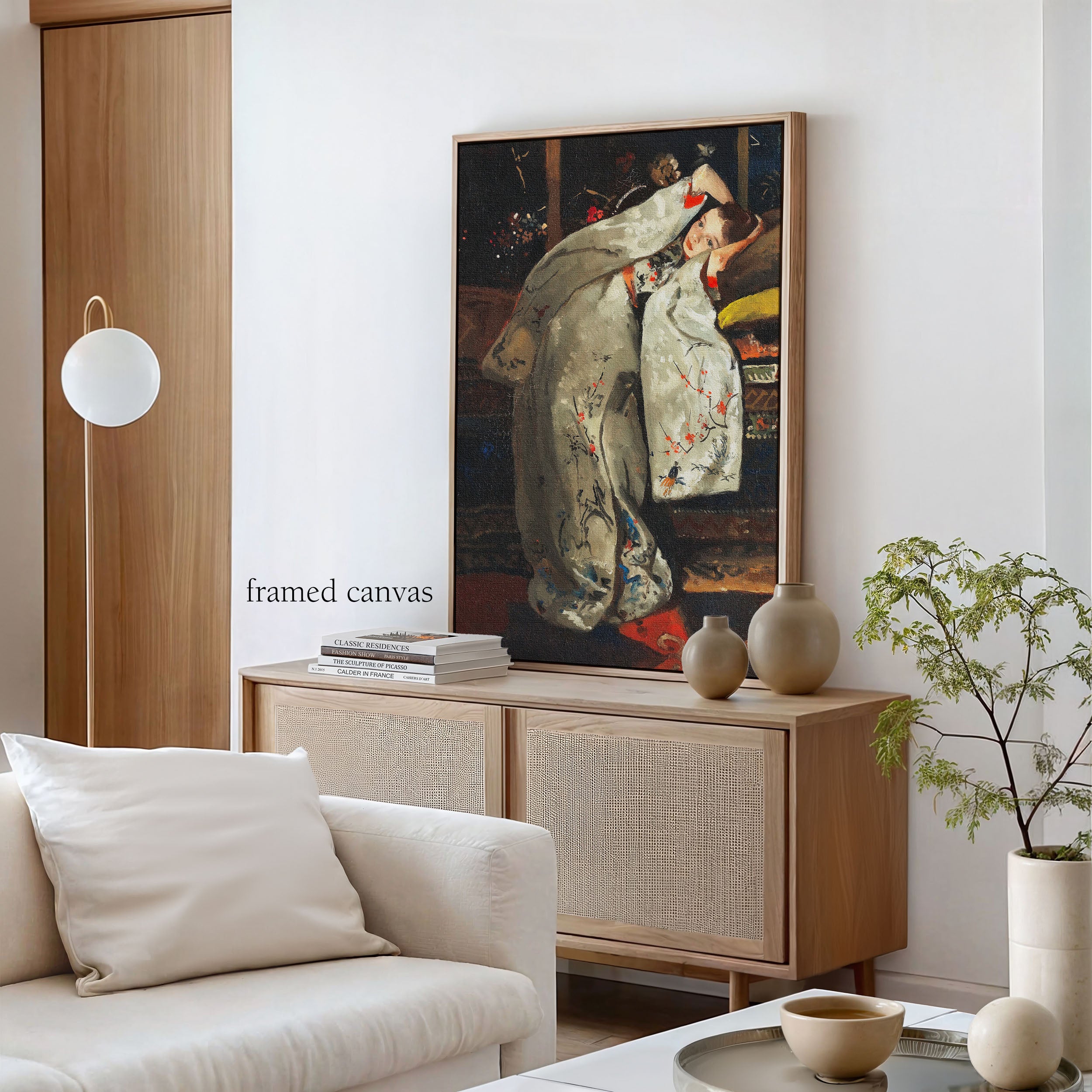 girl in white kimono