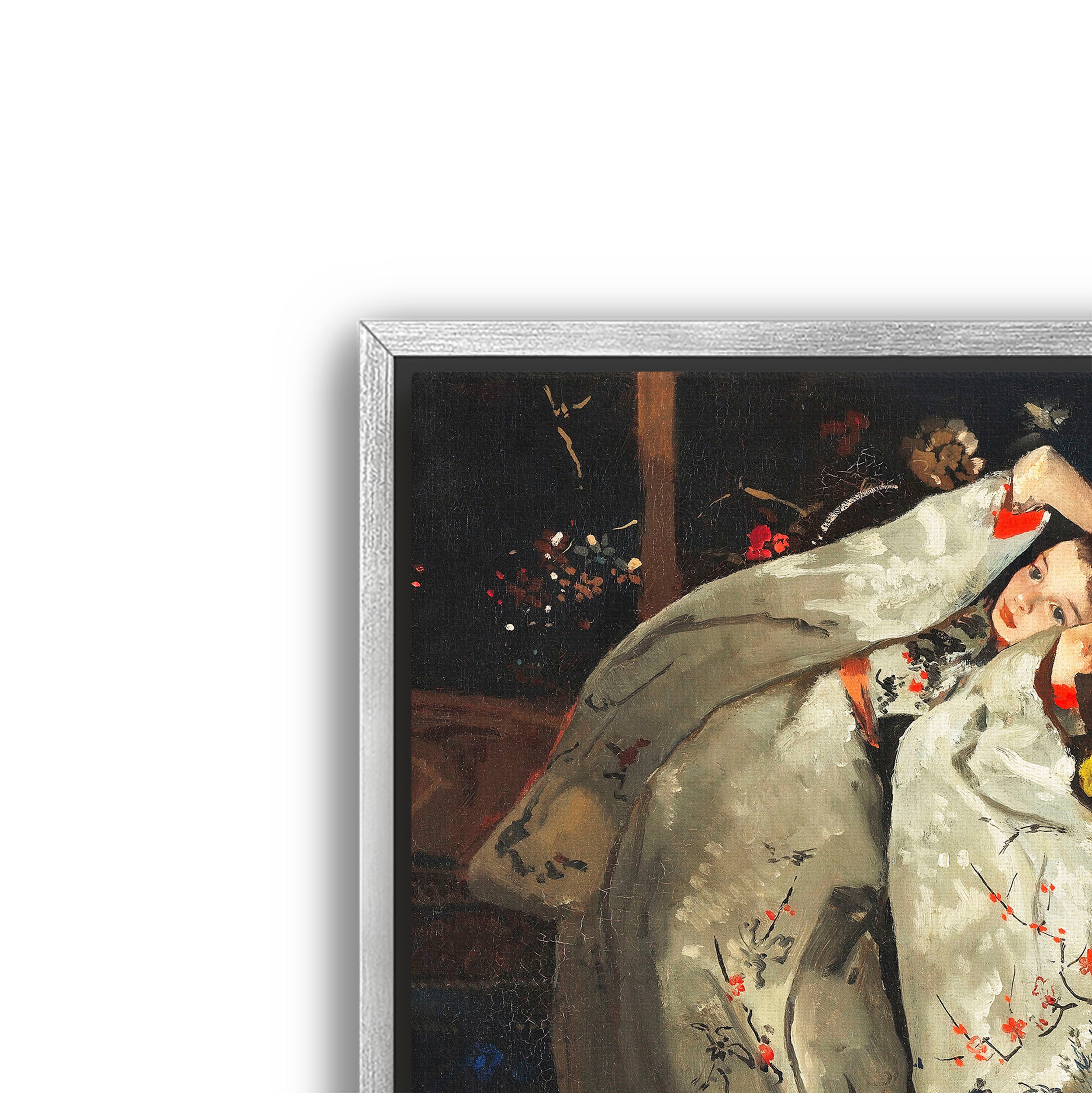 girl in white kimono