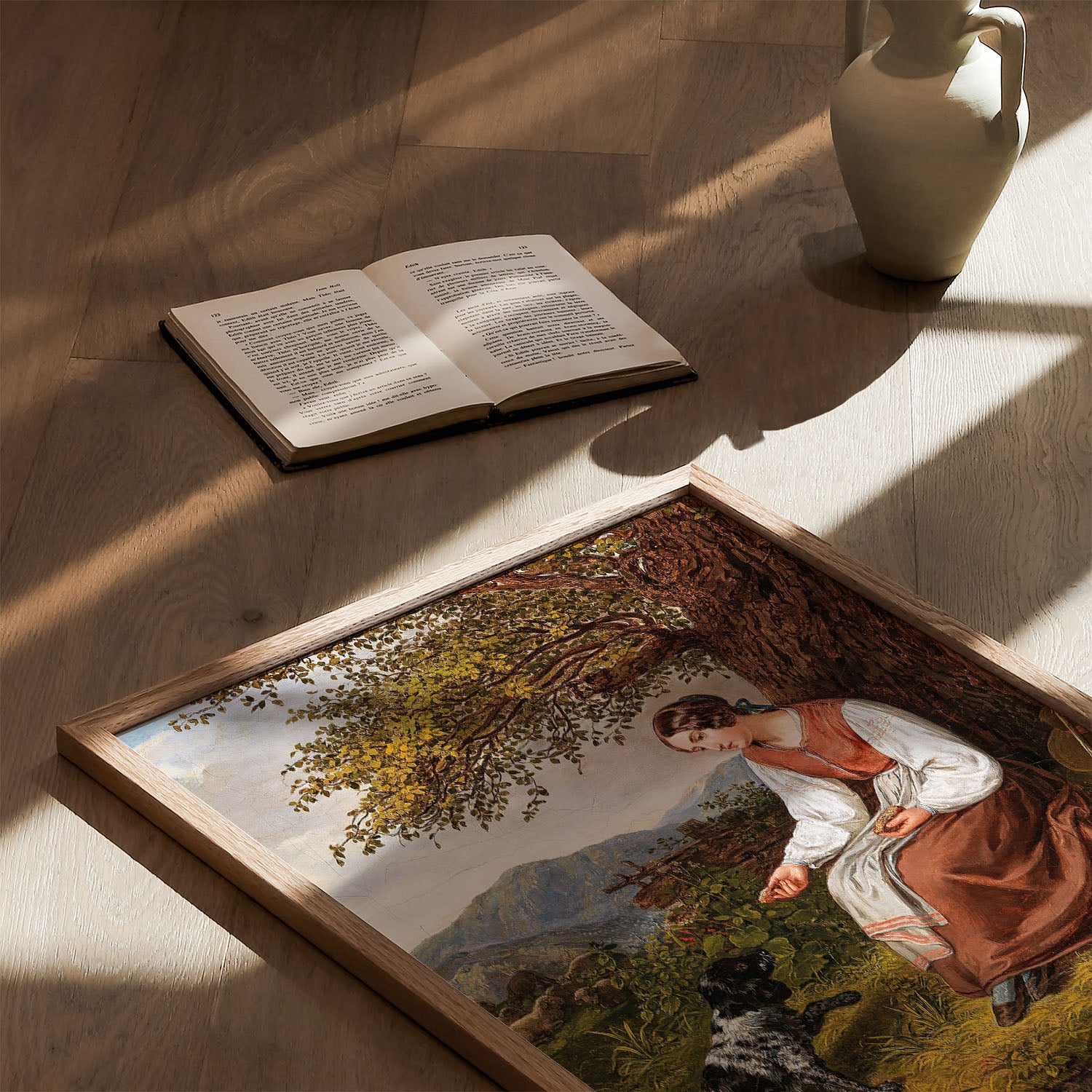 resting shepherdess