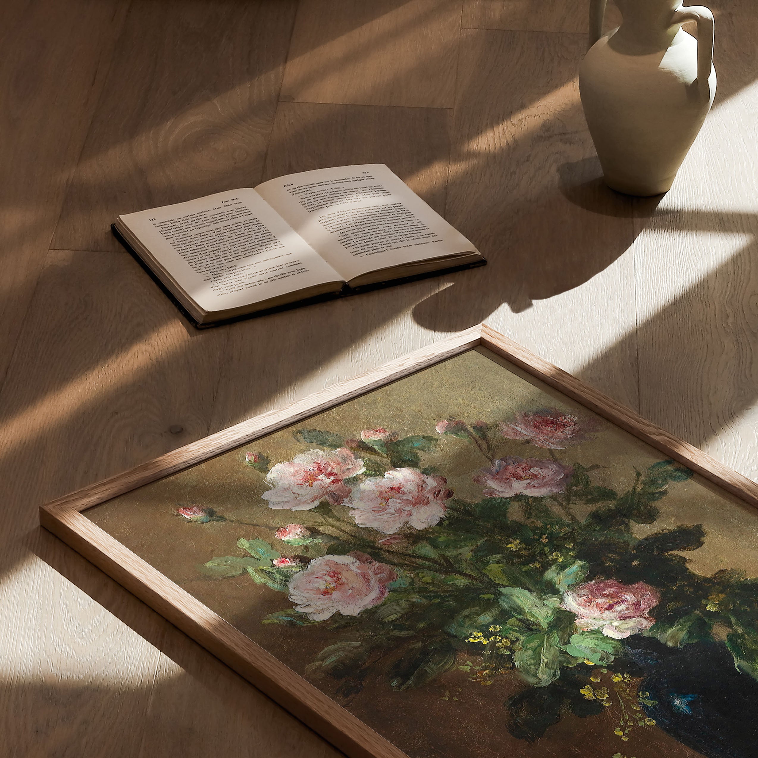 pink roses in vase