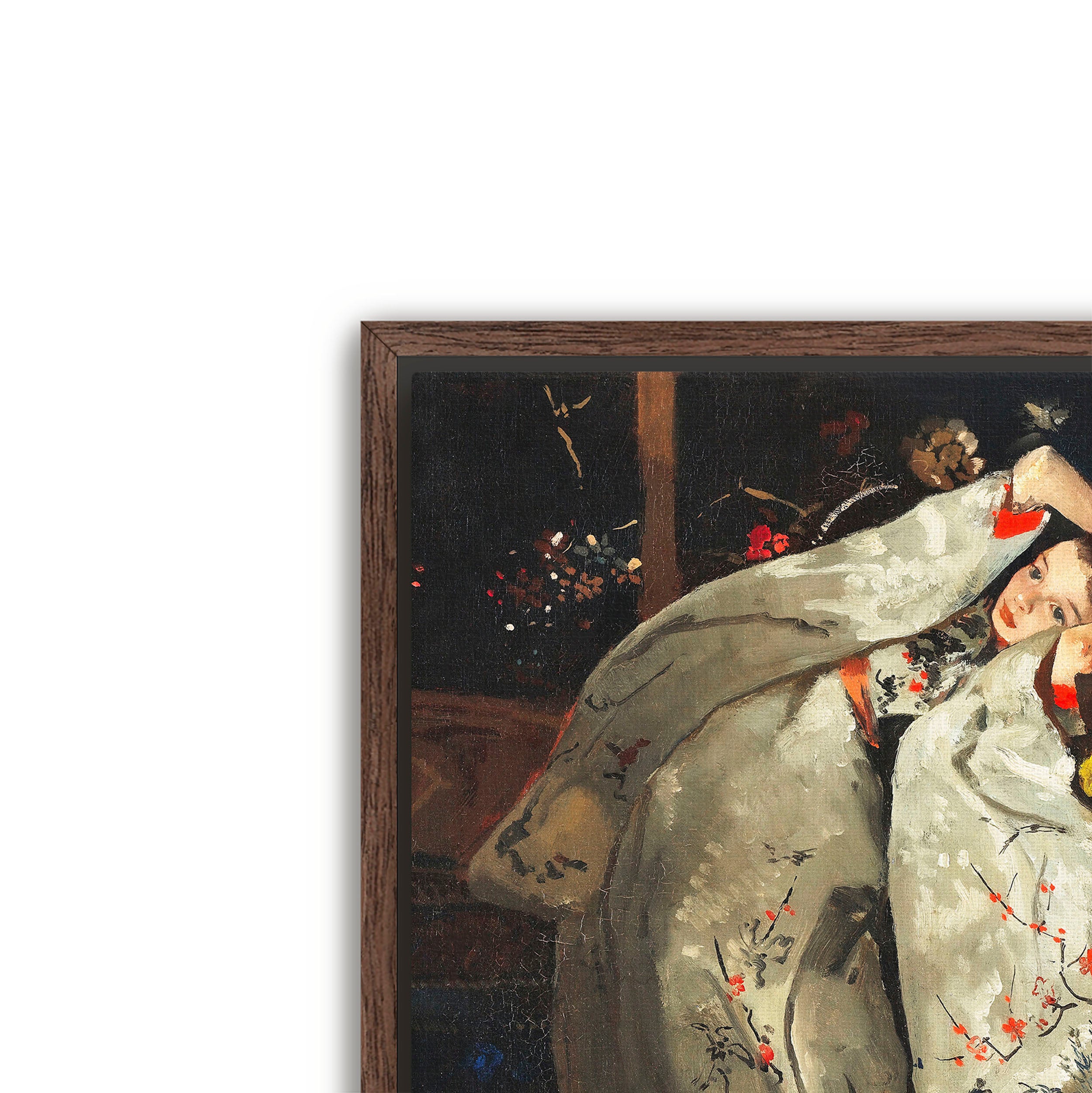 girl in white kimono