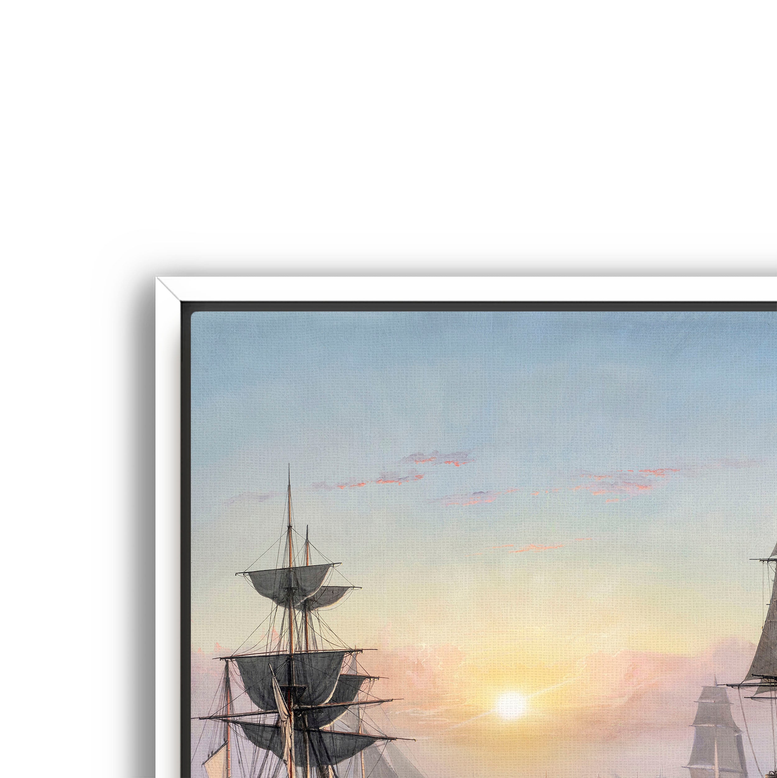 boston harbor sunset