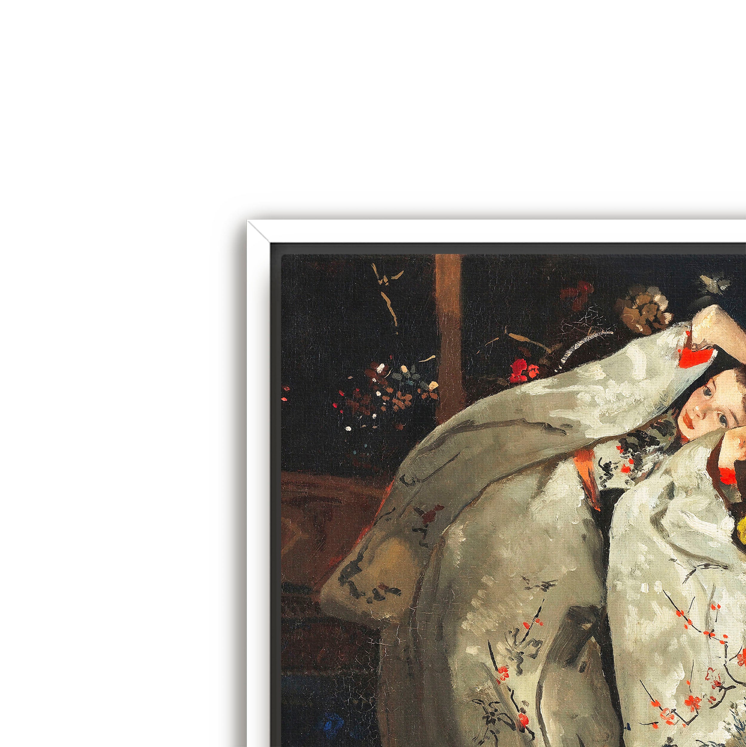 girl in white kimono